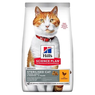 Hills - Hills Adult Tavuklu Kısırlaştırılmış Yetişkin Kedi Maması 10 Kg