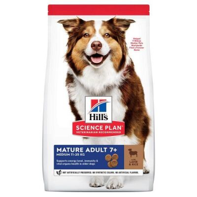 Hills - Hills Mature Adult Lamb & Rice Kuzu Etli Yaşlı Köpek Maması 14 Kg