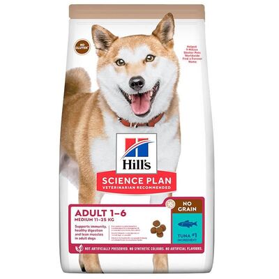 Hills - Hill'S Medium Ton Balıklı Orta Irk Tahılsız Yetişkin Köpek Maması 2,5Kg