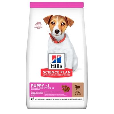 Hills - Hills Puppy Kuzulu ve Pirinçli Küçük Irk Yavru Köpek Maması 1,5kg