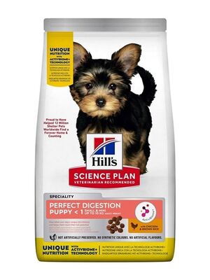 Hills Science Plan - Hills Perfect Digestion Sindirim Düzenleyici Küçük Irk Yavru Köpek Maması 1.5 kg