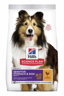 Hills - Hills Sensitive Stomach Skin Hassas Deri Köpek Maması 14 Kg