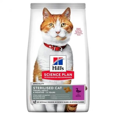 Hills - Hills Sterilised Duck Ördekli Kısırlaştırılmış Kedi Maması 10 Kg