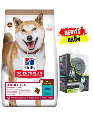 Hills - Hills Tahılsız Medium Ton Balıklı Orta Irk Yetişkin Köpek Maması 12kg