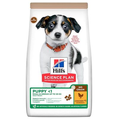 Hills - Hills Tahılsız Puppy Tavuklu Küçük ve Orta Irk Yavru Köpek Maması 12kg