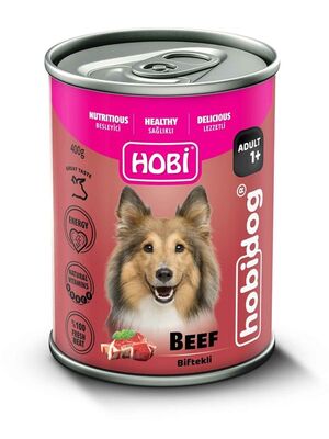 Hobby - Hobby Hobi Hobidog Biftekli Yetişkin Köpek Konservesi 400g