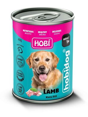 Hobby - Hobby Hobi Hobidog Kuzu Etli Yetişkin Köpek Konservesi 400gr