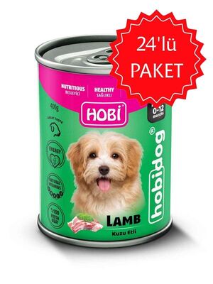 HOBİ - Hobi Hobidog Kuzu Etli Yavru Köpek Konservesi 400 gr 24 lü Paket