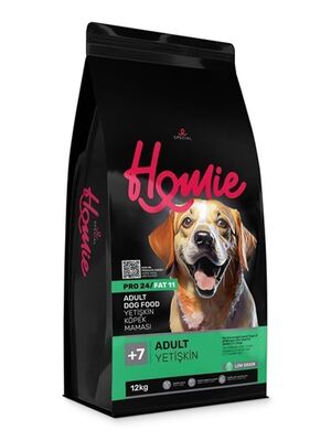 Homie - Homie Düşük Tahıllı +7 Yaş Yaşlı Köpek Maması 12 Kg