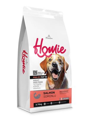 Homie - Homie Düşük Tahıllı Somonlu Yetişkin Köpek Maması 3,75 Kg