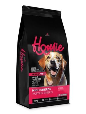 Homie - Homie Düşük Tahıllı Yüksek Enerjili Tavuklu Yetişkin Köpek Maması 12 Kg