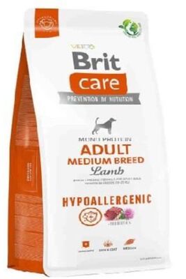 Brit Care - Hypo-allergenic Kuzu Etli Orta Irk Yetişkin Köpek Maması 3 Kg