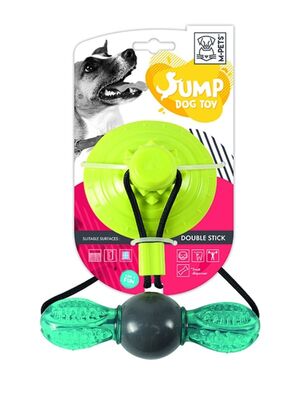 M Pets - M-Pets Jump Double Stıck Ödül Hazneli Vantuzlu Köpek Oyuncağı