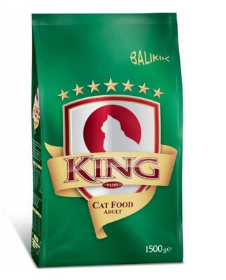 King - King Adult Cat Balıklı Kedi Maması 1,5 Kg