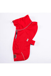 Kırmızı Colombia Orta ve Büyük Irk Köpek Yağmurluğu Köpek Kıyafeti Köpek Elbisesi - Thumbnail