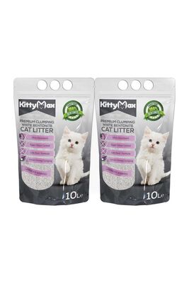 Kittymax - Kittymax Lavana Kokulu İnce Taneli Bentonit Kedi Kumu 10 Lt - 2 Adet
