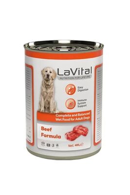 La Vital - La Vital Biftekli Yetişkin Köpek Konservesi 400 gr