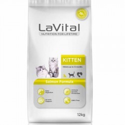 LaVital Kitten Somonlu Yavru Kedi Maması 12 KG - Thumbnail