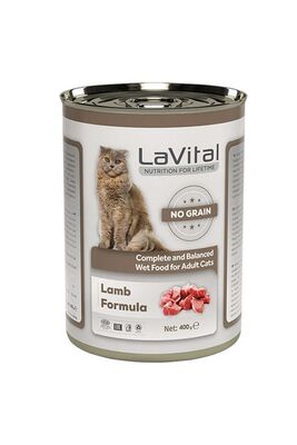 La Vital - La Vital Tahılsız Kuzu Etli Yetiskin Kedi Konservesi 400 gr