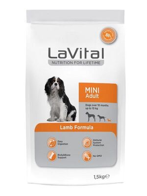 La Vital - Lavital Kuzu Etli Küçük Irk Yetişkin Köpek Maması 1.5 Kg