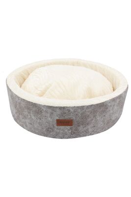 Lepus - Lepus Mia Donut Kedi Köpek Simit Yatak Gri 50x50x17 cm