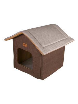 Lepus - Lepus Shack House Kedi Köpek Evi Kahverengi 35x35x40 cm