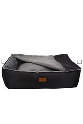 Lepus Winter Bed Kedi Köpek Yatağı Siyah Medium 52x67x2cm - Thumbnail