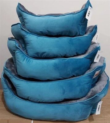 Lion - Lion Peluş Kedi Köpek Yatağı Mavi XS