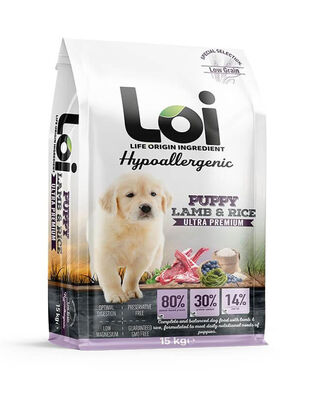 Loi - Loi Kuzulu Pirinçli Yavru Köpek Maması 15 Kg