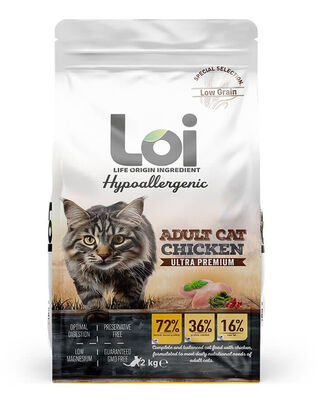 Loi - Loi Tavuklu Yetişkin Kedi Maması 2 Kg