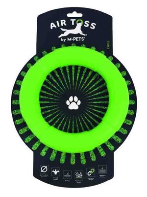 M-PETS - M-Pets Aır Toss Circle Dayanıklı Suda Yüzen Köpek Oyuncağı Green 