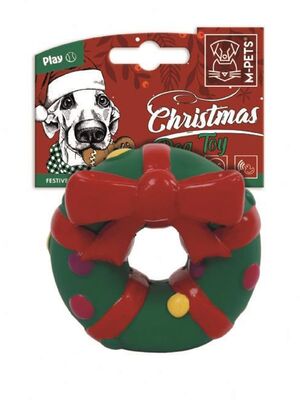 M Pets - M-Pets Chrıstmas Festıve Wreath Köpek Oyuncağı