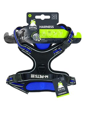 M Pets - M-Pets Hiking Reflektörlü Soft Sırt Tasması Blue S