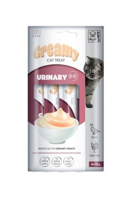 M-PETS - M-PETS Urınary (İdrar Yolu Sağlığı) Fonksiyonel Creamy Kedi Ödülü 4X15Gr