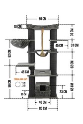 Madrid Tırmalamalı Kedi Evi - Thumbnail