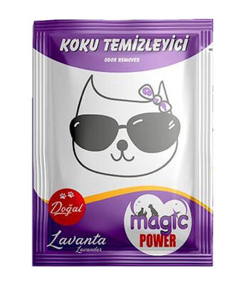 Magic Power - Magic Power Doğal Kedi Kumu Koku Temizleyici Lavanta Kokulu