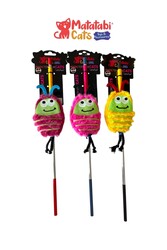 Matatabi Cats BUG Alüminyum saplı kedi oltası(Matatabi,çıngırak ve özel hışırtı içerir.özel kumaş) - Thumbnail