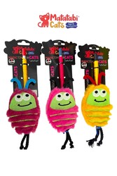 Matatabi Cats BUG Alüminyum saplı kedi oltası(Matatabi,çıngırak ve özel hışırtı içerir.özel kumaş) - Thumbnail