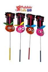 Matatabi Cats CHERY Alüminyum saplı kedi oltası(Matatabi,çıngırak ve özel hışırtı içerir.özel kumaş) - Thumbnail