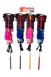 Matatabi Cats KALAMAR Alüminyum sap kedi oltası(Matatabi,çıngırak ve özel hışırtı içerir.özel kumaş) - Thumbnail