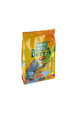 Mavi Yeşil Berra - Mavi Yeşil Berra Muhabbet Kuşu Yemi Kraker Hediyeli