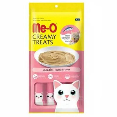 Me-o - Me-O Creamy Çizgili Orkinos Balıklı Kedi Ödülü 4X15 Gr
