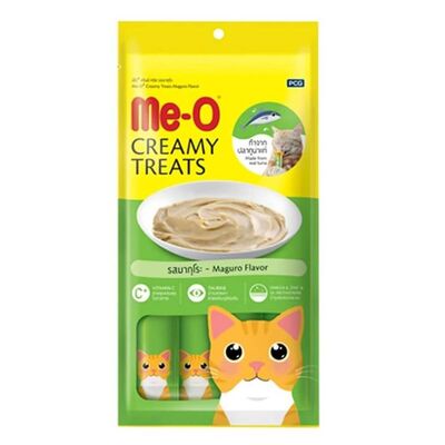 Me-o - ME-O Creamy Mavi Yüzgeçli Orkinos Kedi Ödülü 4x15 gr