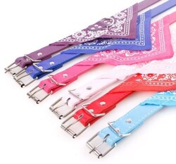 Miapet Kedi-Köpek Fularlı Boyun Tasması Kırmızı 2,5x50cm - Thumbnail