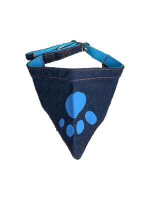 Miapet - Miapet Kedi-Köpek Kot Fularlı Boyun Tasması Lacivert-Mavi