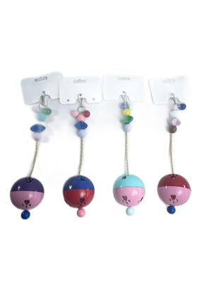 Miapet - Miapet Kuşlar İçin Plastik Oyuncak Top Boncuklu Zilli 20 Cm