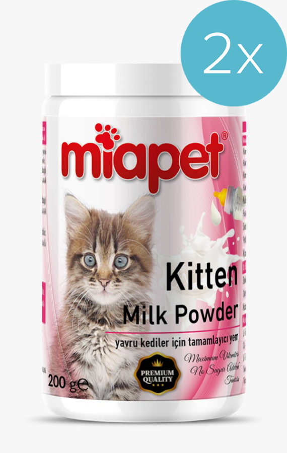 Miapet Kutulu Kitten Milk Powder Yavru Kedi Süt Tozu 200 Gr 2'Lİ