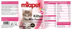 Miapet Kutulu Kitten Milk Powder Yavru Kedi Süt Tozu 200 Gr 5'Lİ - Thumbnail