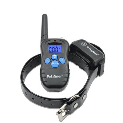 Petrainer - Petrainer PET998DBB Su Geçirmez Uzaktan Kumandalı 4 Fonksiyonlu 300 M Havlama Önleyici Tasma