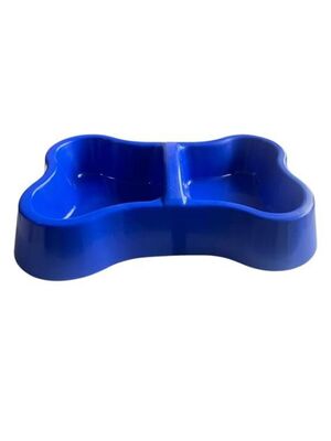 Miapet - Miapet Plastik Kemik Kedi Köpek Mama ve Su Kabı 400x400 ml Pembe